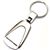 Genuine Dodge Logo Metal Chrome Tear Drop Key Chain Ring Fob