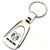 Genuine Dodge Ram Logo Metal Chrome Tear Drop Key Chain Ring Fob