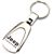 Genuine Jeep Compass Logo Metal Chrome Tear Drop Key Chain Ring Fob