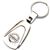 Genuine Nissan Logo Metal Chrome Tear Drop Key Chain Ring Fob