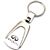 Genuine Infiniti Logo Metal Chrome Tear Drop Key Chain Ring Fob