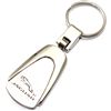 Premium Jaguar Logo Metal Chrome Tear Drop Key Chain Ring Fob