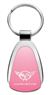 Genuine Chevy Corvette C5 Pink Logo Metal Chrome Tear Drop Key Chain Ring Fob