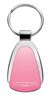 Genuine Chrysler Pink Logo Metal Chrome Tear Drop Key Chain Ring Fob