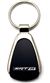 Genuine Dodge SRT8 Logo Metal Black Chrome Tear Drop Key Chain Ring Fob