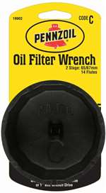 Pennzoil Oil Filter Cap Wrench - 65/67mm 14 Flutes Code C for Car-Truck