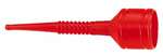 Deluxe Flexible Red Hose 11" Funnel for Auto-Car-Truck Gas-Oil-Liquid