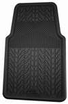 1 Premium Black All-Weather Rubber Interior Front Floor Mat for Auto-Car-Truck