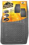 2 Armor All Gray Rubber All-Weather Interior Front Floor Mats Set for Car-Truck