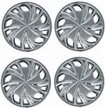 15" Premium Car Chrome Shiny Wheel/Rim Hub Caps Covers - Set of 4