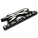 Racing R Logo Chrome 3D Emblem-Badge for Car-Truck Front Hood or Rear Trunk