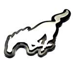 Ford Mustang Pony Logo Chrome 3D Emblem-Badge for Car-Truck hood, fender, trunk