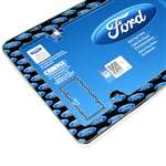 Ford Blue Logo Plastic License Plate Tag Frame for Auto-Car-Truck Front OR Back