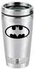 Premium Batman Logo Silver Stainless Steel Travel Coffee Tea Mug Cup Tumbler