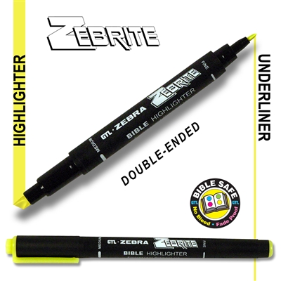 Zebra Yellow Bible Highlighter