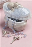 Baby Rosary with Porcelain Box (Boy)