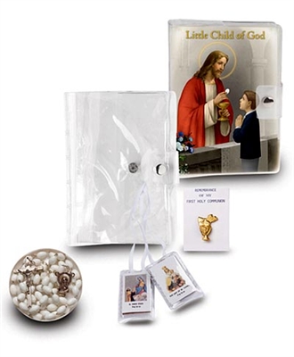 First Communion Gift Set 5-pc Boy Child of God Book