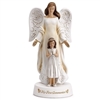 8" Angel with Girl Statue - First Communion