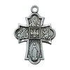 Pendant Pewter Antique Silver Four-Way 18-in Chain