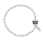 First Communion Bracelet with Butterly