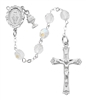 First Communion Rosary 6mm Clear Crystal with Chalice Charm