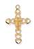 Pendant Cross Gold over Sterling Silver 18" Chain