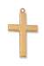 Pendant Gold over Sterling silver English Cross 24" Chain