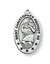 PENDANT Sterling Silver ST. CHRISTOPHER on 18" Chain