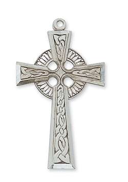 Pendant Sterling Silver CELTIC CROSS on 24" Chain