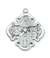 PENDANT Sterling Silver 4-WAY MEDAL on 20"CHAIN