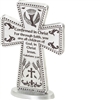 Confirmation Standing Cross 3" Pewter