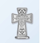 Standing Cross Godfather Pewter