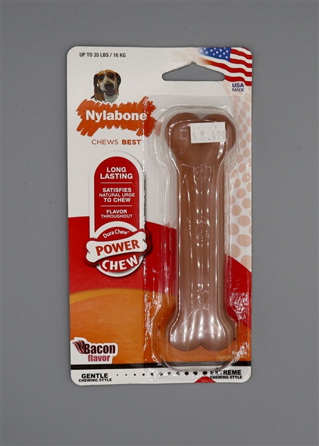 Nylabone DuraChew Bacon Flavor Bone Dog Toy, Medium