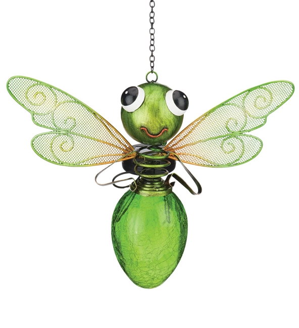 Solar Lantern Green Dragonfly