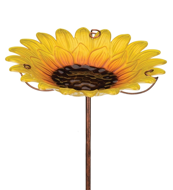 Bird Bath / Feeder Stake Sunflower