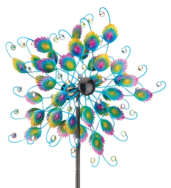 19" Wind Spinner Peacock