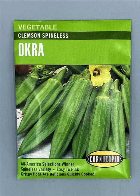 Cornucopia Clemson Spineless Okra Seeds
