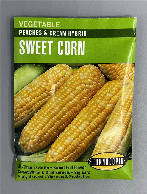 Cornucopia Peaches & Cream Hybrid Sweet Corn Seeds