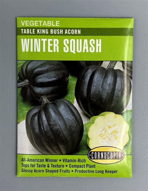 Cornucopia Table King Bush Acorn Winter Squash Seeds