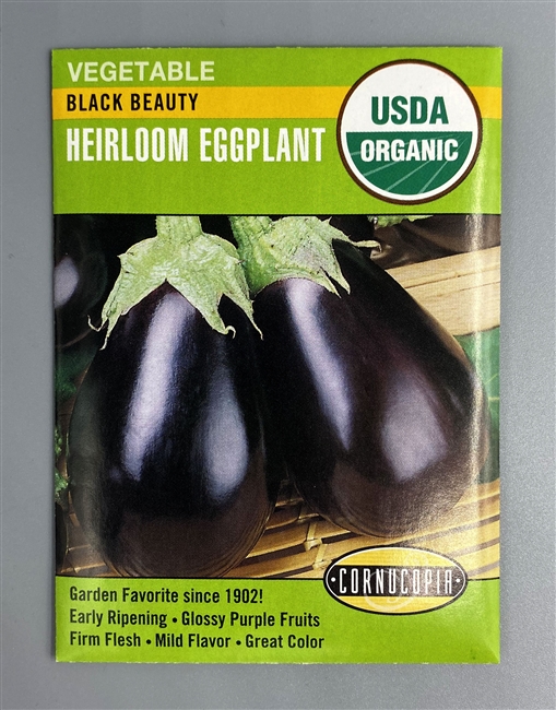 Cornucopia Organic Black Beauty Heirloom Eggplant