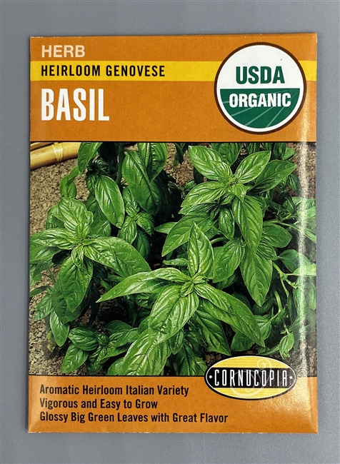 Cornucopia Organic Heirloom Genovese Basil