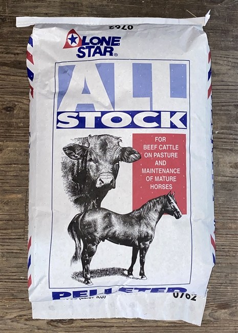 Lone Star 12% Pelleted All Stock Horse & Cattle Feed, 50-lb
