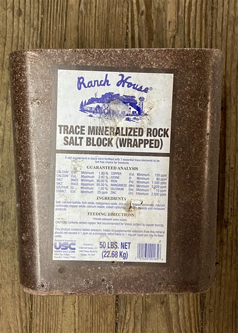 Trace Mineral Salt Block 50#