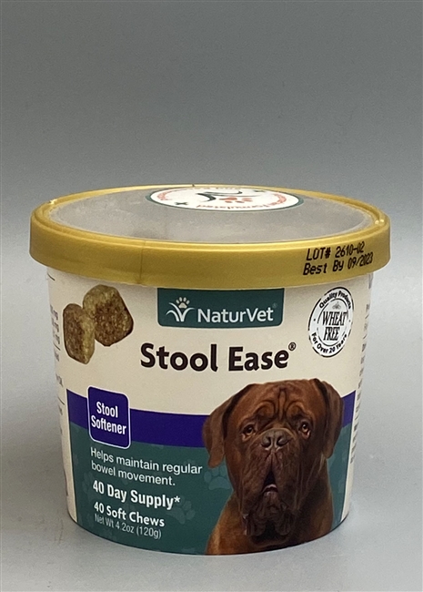NaturVet Stool Ease Stool Softener Soft Chews 40 ct