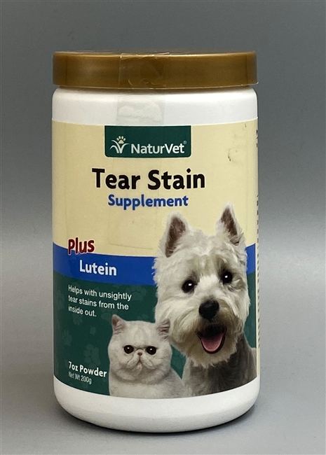 NaturVet Tear Stain Supplement Plus Lutein Powder 7 oz