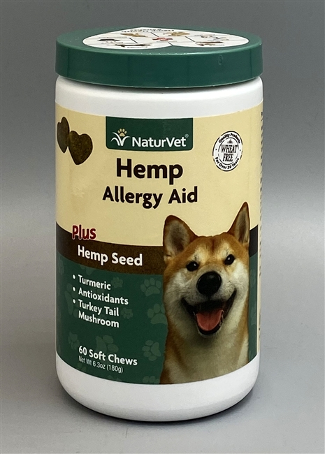 NaturVet Hemp Allergy Aid Soft Chews 60 ct