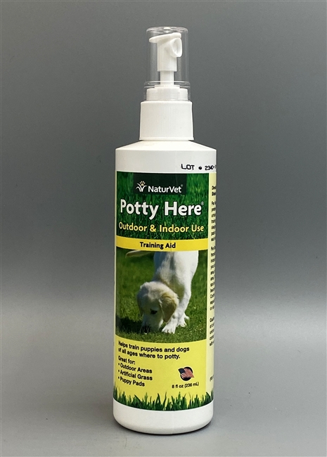 NaturVet Potty Here Outdoor & Indoor Use Training Aid 8 fl oz