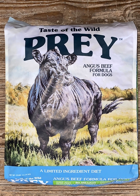 Taste of the Wild Prey Angus Beef Limited Ingredient Formula Grain-Free Dry Dog Food 25lb