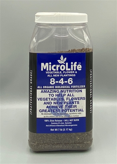 Microlife 8-4-6 Vegetable & Flower Organic Fertilizer 7lb