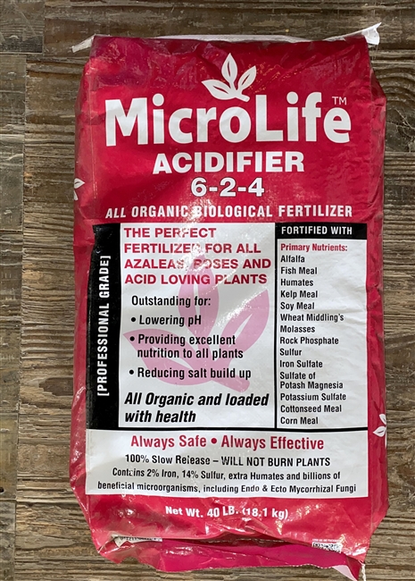 Microlife 6-2-4 Acidifier Organic Fertilizer 40lb